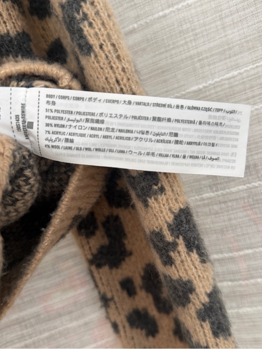Abercrombie & Fitch leopard print cardigan sweater - Picture 6 of 11